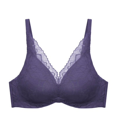Áo Lót Body Make Up Illusion Lace Gọng ComfortMotion Mút Nâng Cổ Chữ V - Thân thiện môi trường - SLATE