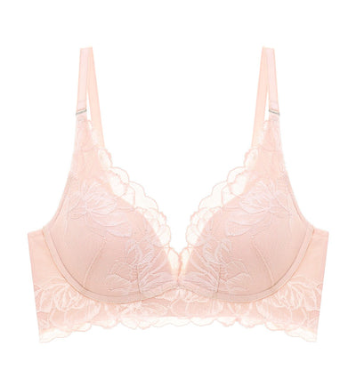 Áo Lót Shimmer Bloom Không Gọng Mút Nâng Cổ Chữ V - SOFT MAUVE