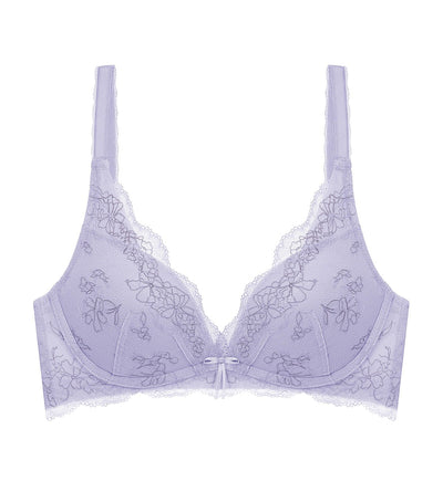 Áo Lót Tri-Air Lite Luna Không Gọng Mút Nâng Cổ Chữ V - LAVENDER