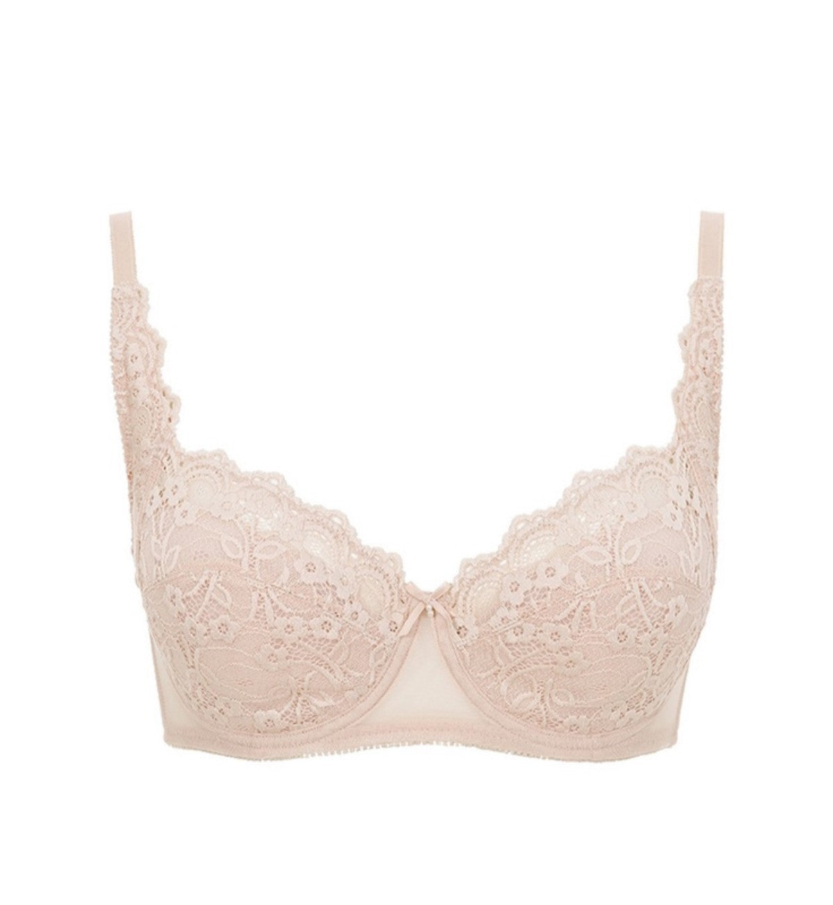 Elegant Underwired Bra with Cup - Light Beige